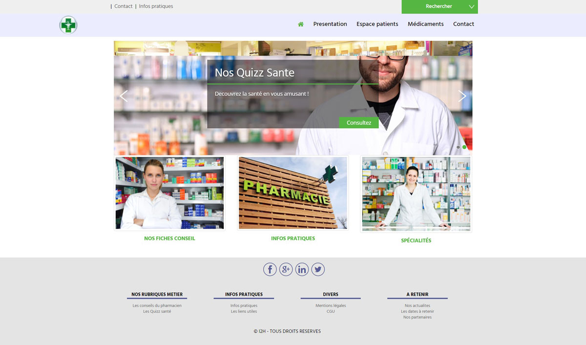 template pharmacie